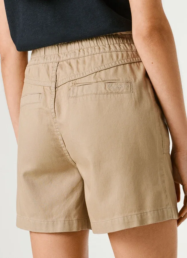 Paperbag-Shorts aus Twill Paperbag-Shorts aus Twill