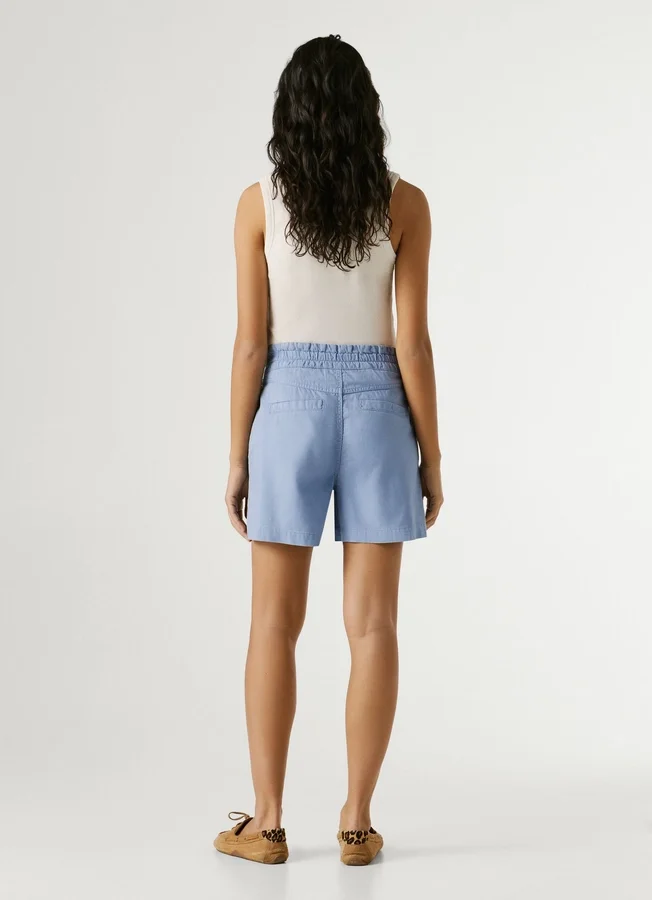 Paperbag-Shorts aus Twill Paperbag-Shorts aus Twill
