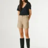 Paperbag-Shorts aus Twill Paperbag-Shorts aus Twill