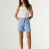 Paperbag-Shorts aus Twill Paperbag-Shorts aus Twill