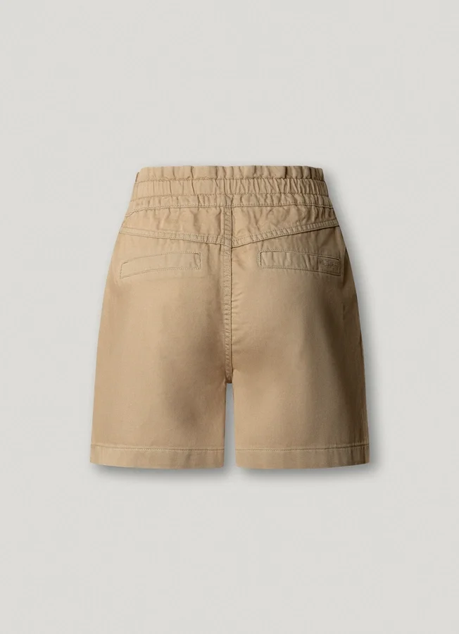 Paperbag-Shorts aus Twill Paperbag-Shorts aus Twill