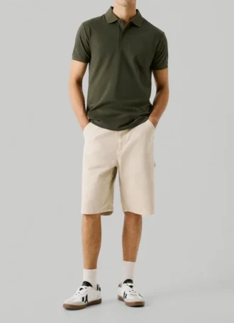 Piqué-Polo mit Aufdruck auf der Rückseite