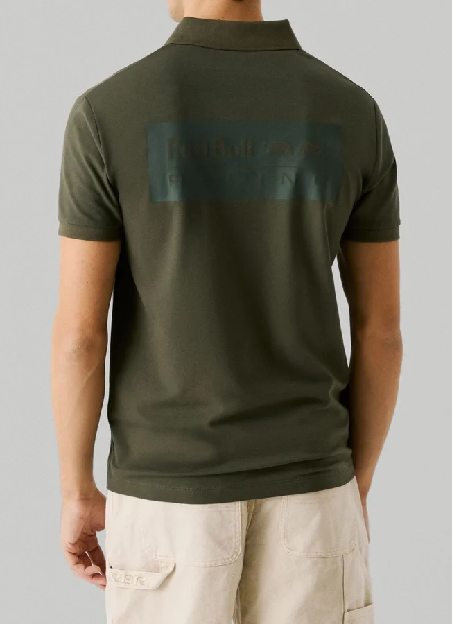 Piqué-Polo mit Aufdruck auf der Rückseite Piqué-Polo mit Aufdruck auf der Rückseite