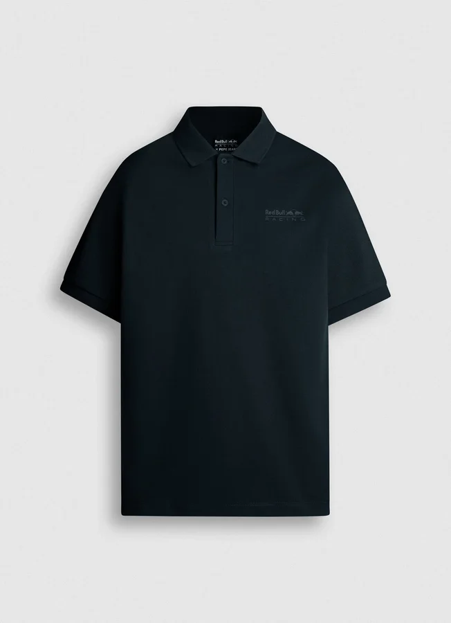 Piqué-Polo mit Aufdruck auf der Rückseite Piqué-Polo mit Aufdruck auf der Rückseite