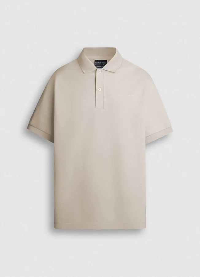 Piqué-Polo mit Aufdruck auf der Rückseite Piqué-Polo mit Aufdruck auf der Rückseite