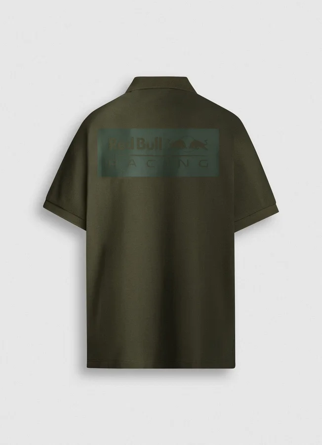 Piqué-Polo mit Aufdruck auf der Rückseite Piqué-Polo mit Aufdruck auf der Rückseite