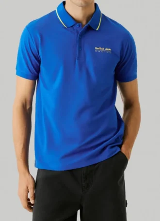 Piqué-Poloshirt mit aufgedrucktem Logo