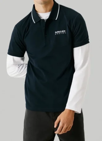 Piqué-Poloshirt mit aufgedrucktem Logo