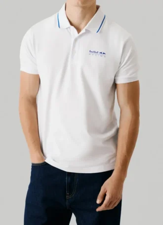 Piqué-Poloshirt mit aufgedrucktem Logo