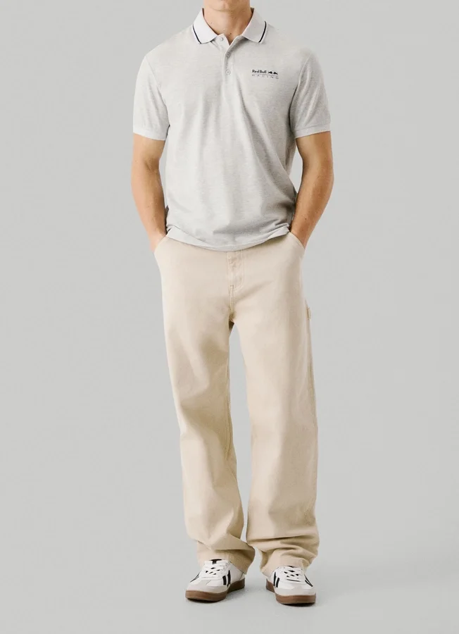 Piqué-Poloshirt mit aufgedrucktem Logo Piqué-Poloshirt mit aufgedrucktem Logo