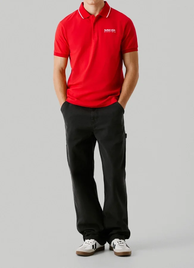 Piqué-Poloshirt mit aufgedrucktem Logo Piqué-Poloshirt mit aufgedrucktem Logo