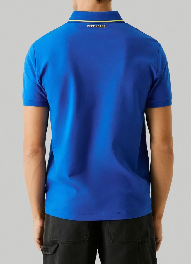 Piqué-Poloshirt mit aufgedrucktem Logo Piqué-Poloshirt mit aufgedrucktem Logo