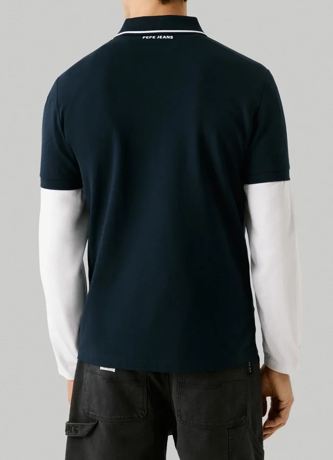 Piqué-Poloshirt mit aufgedrucktem Logo Piqué-Poloshirt mit aufgedrucktem Logo