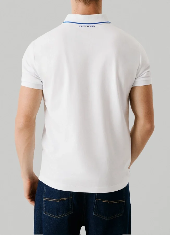 Piqué-Poloshirt mit aufgedrucktem Logo Piqué-Poloshirt mit aufgedrucktem Logo