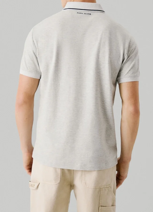 Piqué-Poloshirt mit aufgedrucktem Logo Piqué-Poloshirt mit aufgedrucktem Logo