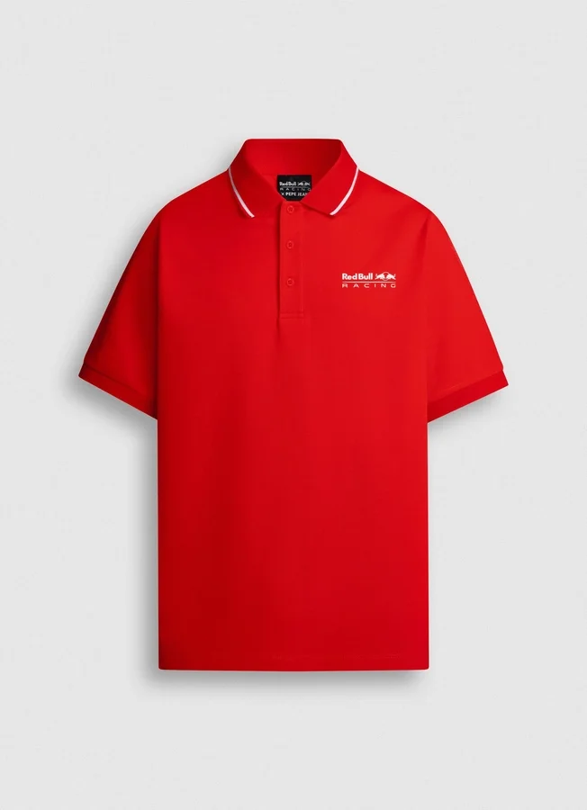 Piqué-Poloshirt mit aufgedrucktem Logo Piqué-Poloshirt mit aufgedrucktem Logo