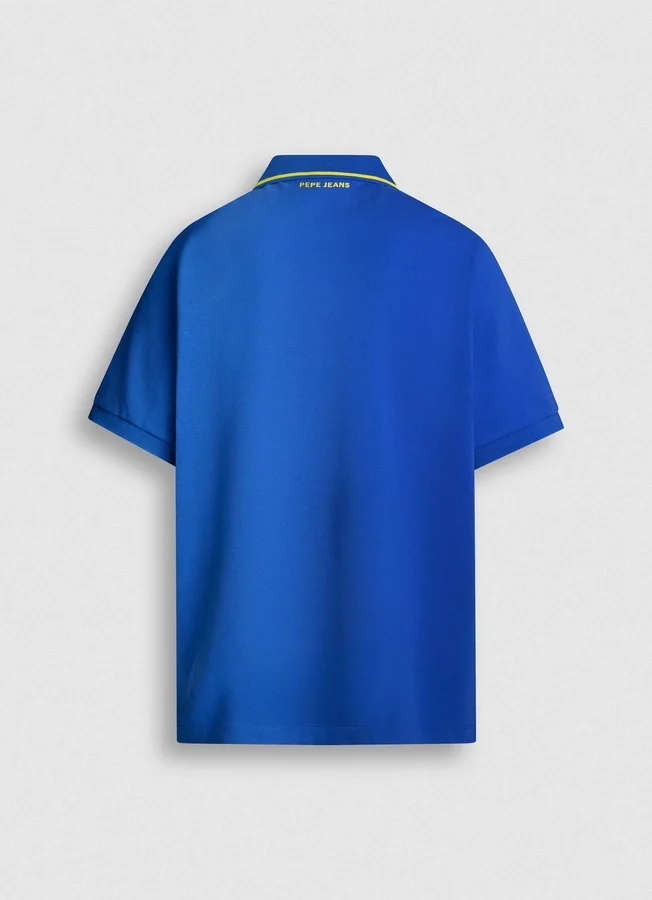 Piqué-Poloshirt mit aufgedrucktem Logo Piqué-Poloshirt mit aufgedrucktem Logo