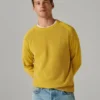 Piqué-Pullover mit Rundhalsausschnitt