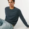 Piqué-Pullover mit Rundhalsausschnitt Piqué-Pullover mit Rundhalsausschnitt