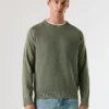 Piqué-Pullover mit Rundhalsausschnitt