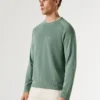 Piqué-Pullover mit Rundhalsausschnitt