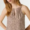 Popeline-Bluse mit Neckholder-Ausschnitt Popeline-Bluse mit Neckholder-Ausschnitt