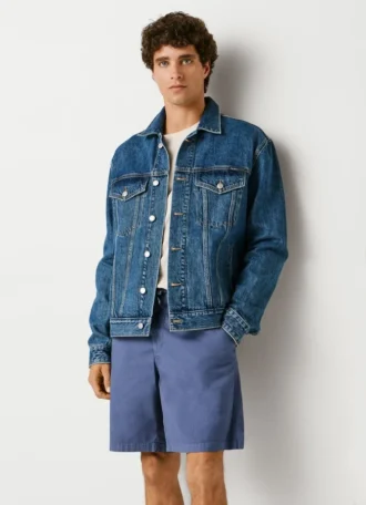 Popeline-Shorts in lockerer Passform