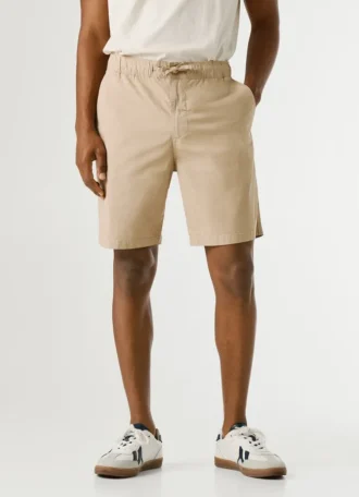 Popeline-Shorts in lockerer Passform