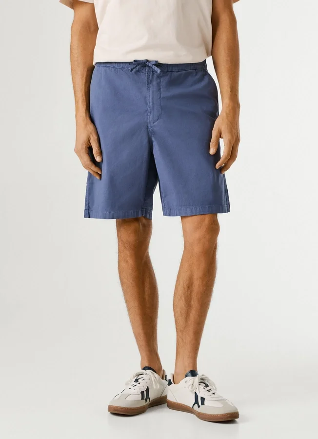 Popeline-Shorts in lockerer Passform Popeline-Shorts in lockerer Passform