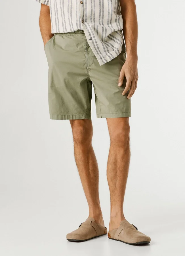 Popeline-Shorts in lockerer Passform Popeline-Shorts in lockerer Passform