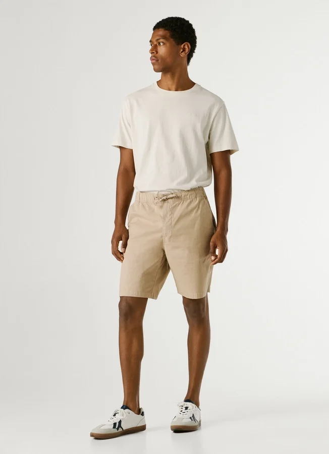 Popeline-Shorts in lockerer Passform Popeline-Shorts in lockerer Passform