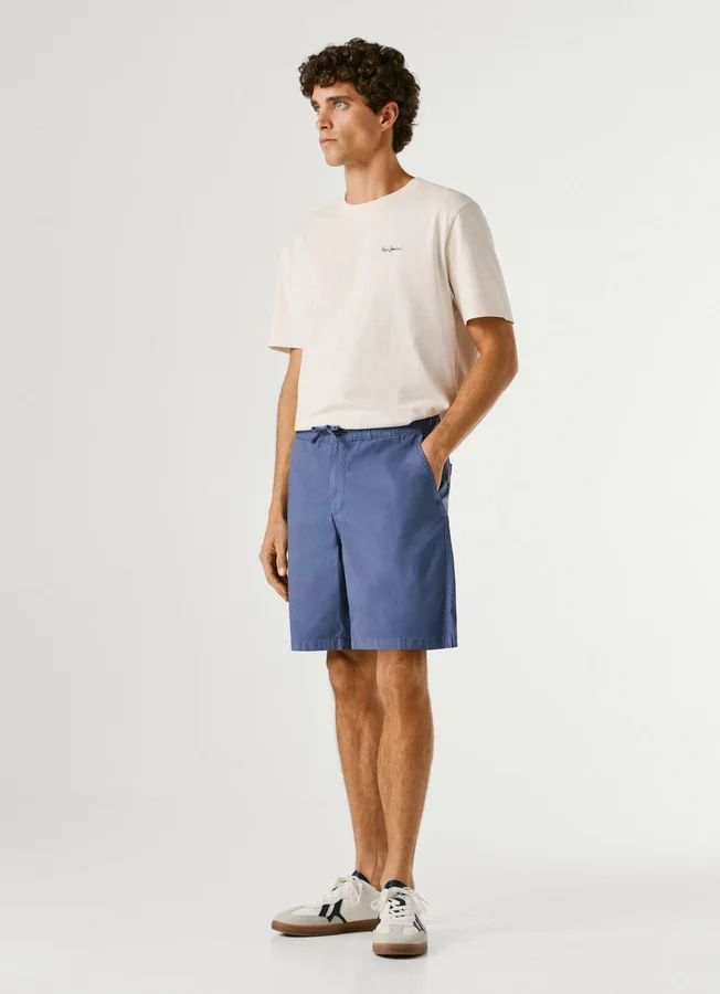 Popeline-Shorts in lockerer Passform Popeline-Shorts in lockerer Passform