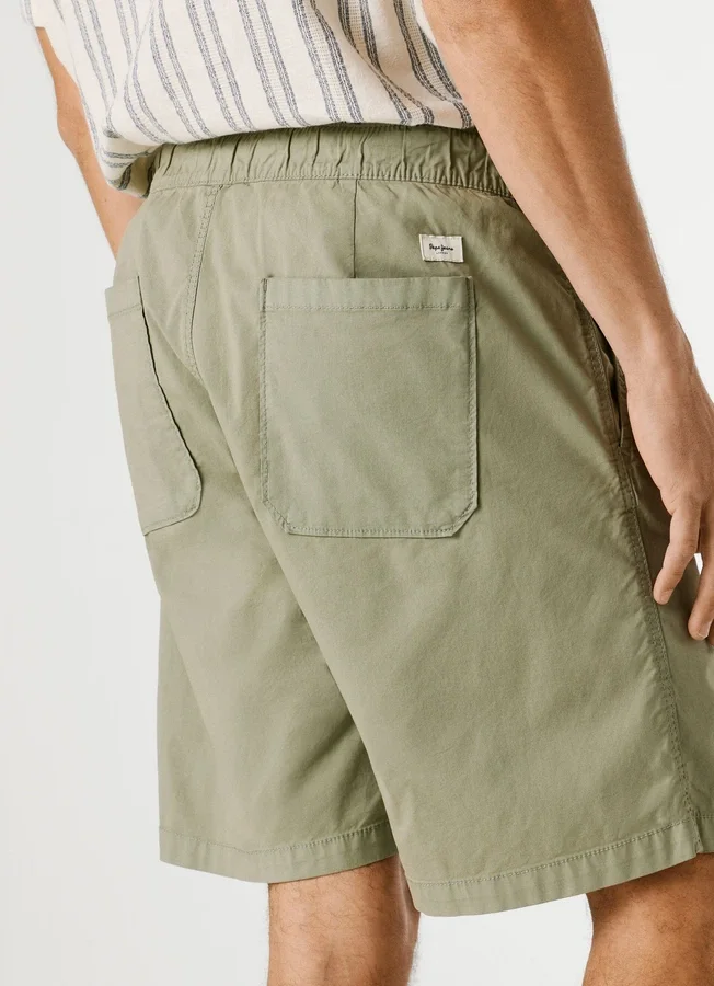 Popeline-Shorts in lockerer Passform Popeline-Shorts in lockerer Passform