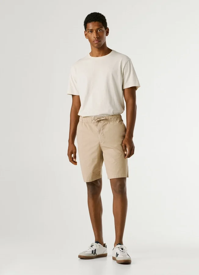 Popeline-Shorts in lockerer Passform Popeline-Shorts in lockerer Passform