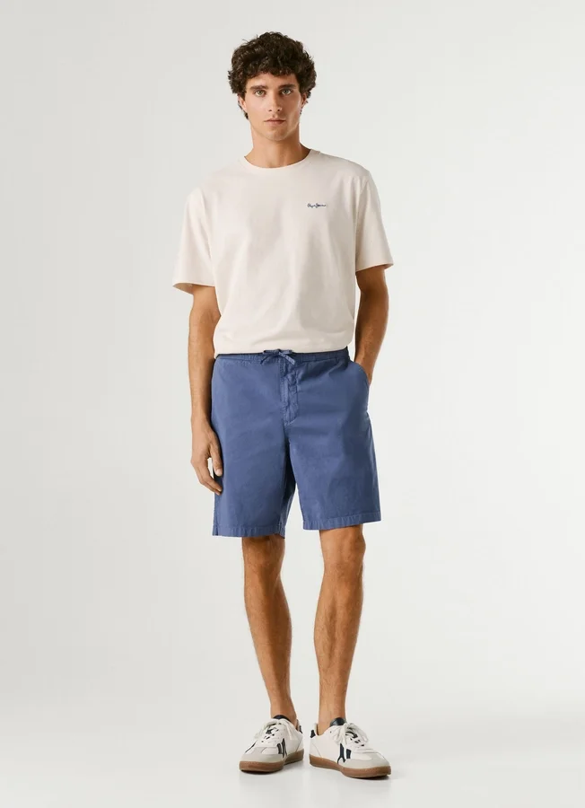 Popeline-Shorts in lockerer Passform Popeline-Shorts in lockerer Passform