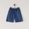 Popeline-Shorts mit verstellbarem Bund