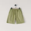 Popeline-Shorts mit verstellbarem Bund