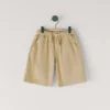 Popeline-Shorts mit verstellbarem Bund