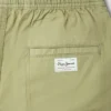Popeline-Shorts mit verstellbarem Bund