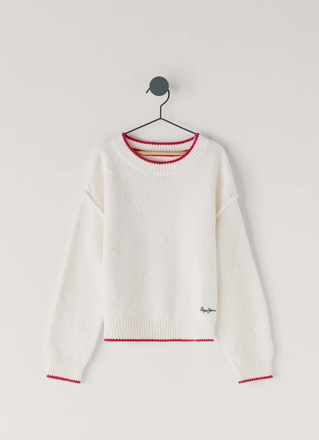 Pullover mit Rautenmuster Pullover mit Rautenmuster