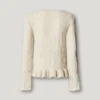 Pullover mit Rundhalsausschnitt aus Mouliné