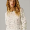 Pullover mit Rundhalsausschnitt und Ajourmuster Pullover mit Rundhalsausschnitt und Ajourmuster