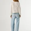 Pullover mit Rundhalsausschnitt und Ajourmuster Pullover mit Rundhalsausschnitt und Ajourmuster
