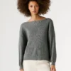 Pullover mit U-Ausschnitt und Rippmuster Pullover mit U-Ausschnitt und Rippmuster