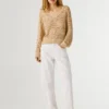 Pullover mit V-Ausschnitt und Ajourmuster Pullover mit V-Ausschnitt und Ajourmuster