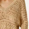 Pullover mit V-Ausschnitt und Ajourmuster Pullover mit V-Ausschnitt und Ajourmuster