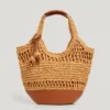 Raffia-Tragetasche
