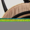 Raffia-Umhängetasche