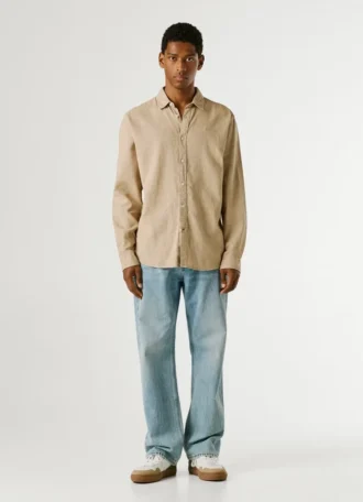 Regular Fit, stückgefärbtes Hemd