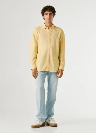 Regular Fit, stückgefärbtes Hemd
